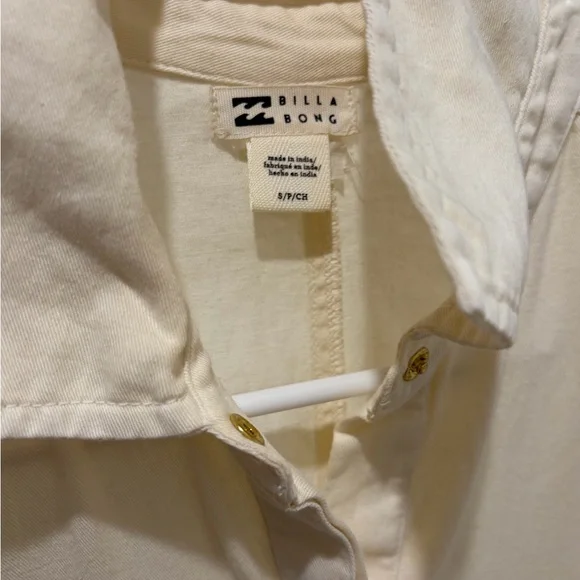 Billabong Off-White Button-Up Shirt - Picture 2 of 2